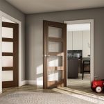Coventry Glazed Walnut Door