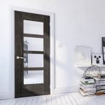 Montreal Glazed Dark Grey Ash Door