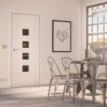 Pamplona Glazed White Primed Door