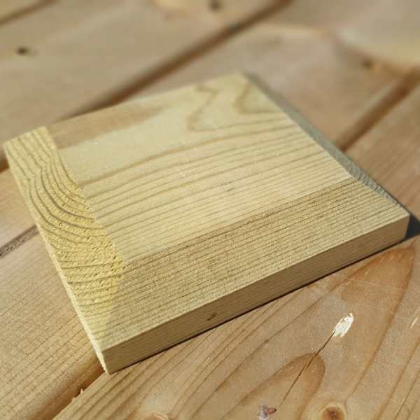 Chamfered Square Post Cap