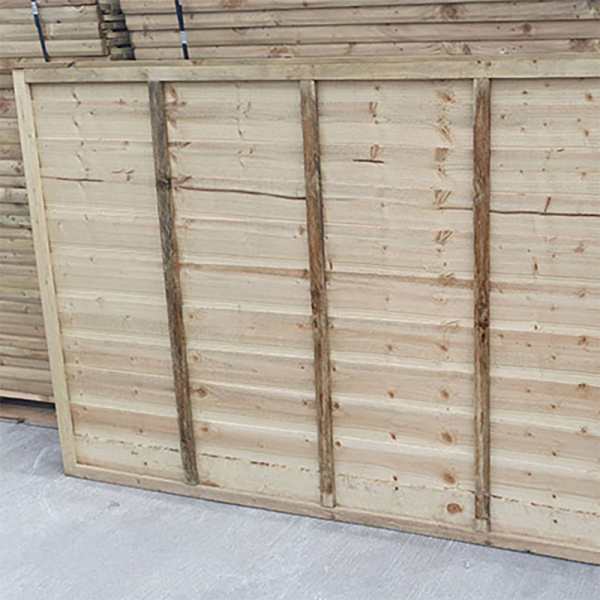 Overlap fencing panel