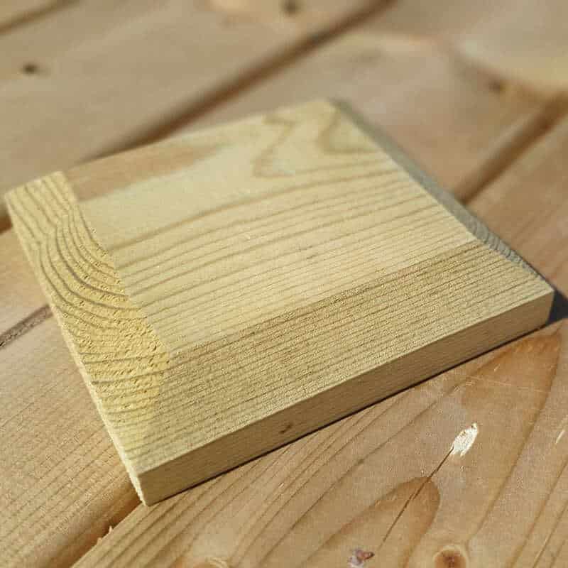 Chamfered Square Post Cap