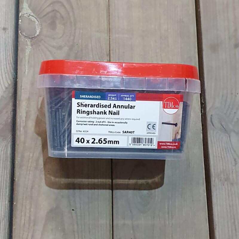 Ringshank Nails 40mm - Tub