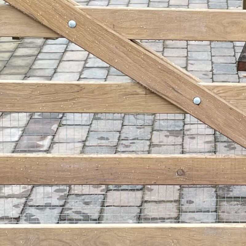 Custom Made Oak Gates