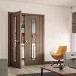 Seville Glazed Walnut Door