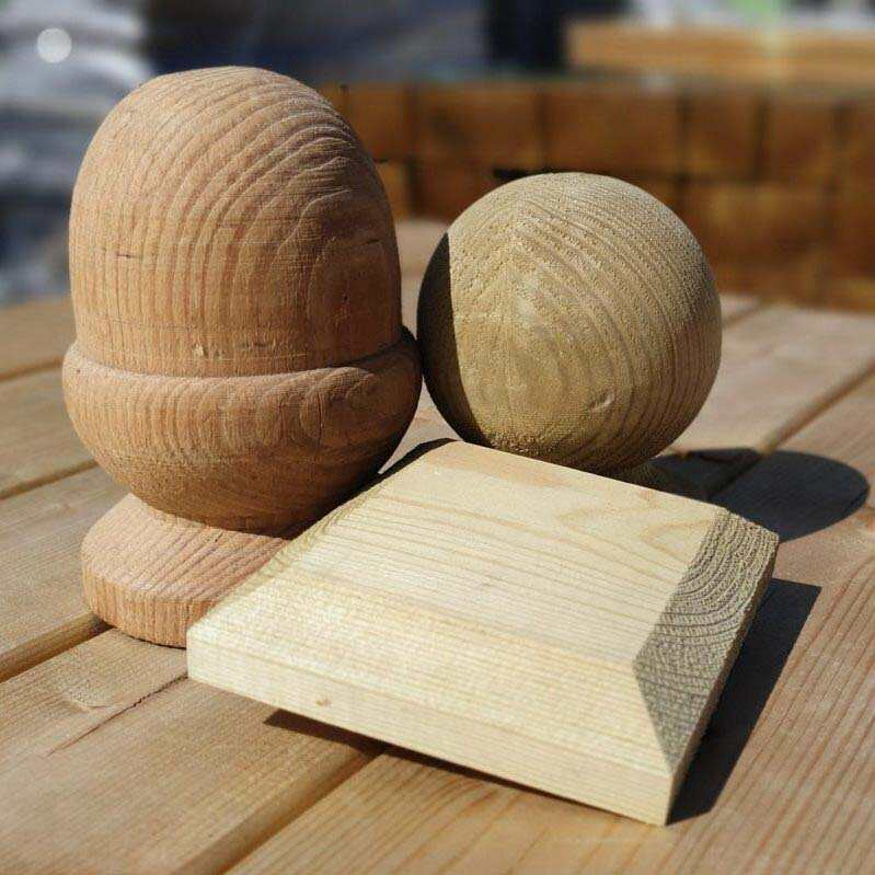 Acorn & Chamfered Square Post Cap