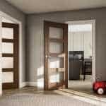 Coventry Glazed Walnut Door