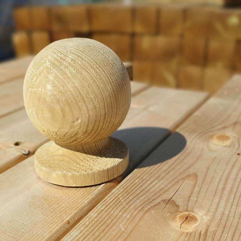 75mm CAP PLAIN ACORN/BALL