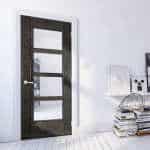 Montreal Glazed Dark Grey Ash Door