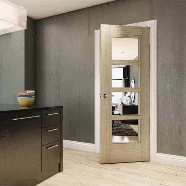 Montreal Glazed Light Grey Ash Door