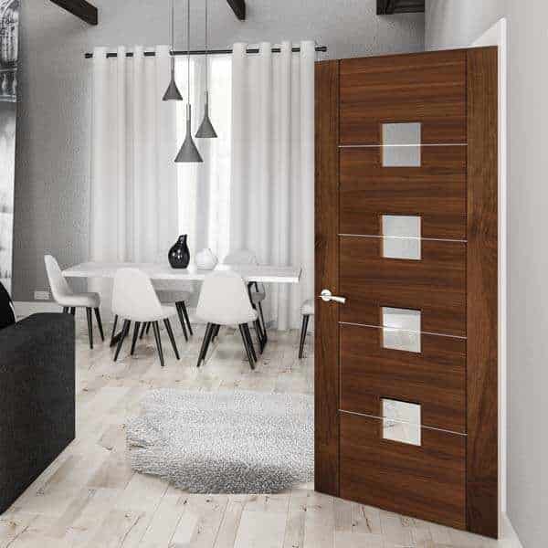 Pamplona Glazed Walnut Door